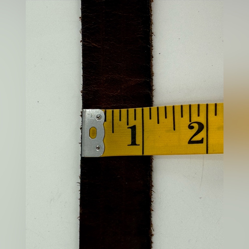 Vintage Men’s Brown Leather Belt 42 - Picture 9 of 9